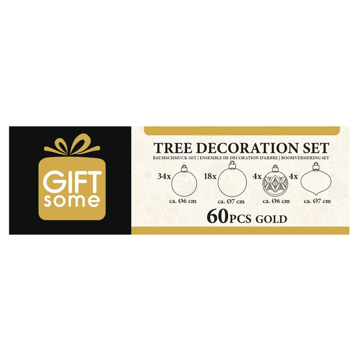 Giftsome Gouden Kersballen Set - maximondo