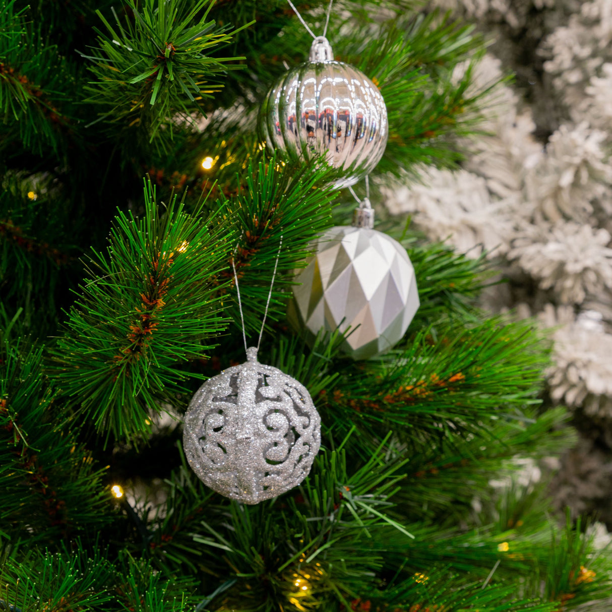 Giftsome Zilveren Kerstballen Ø6/7 cm - maximondo