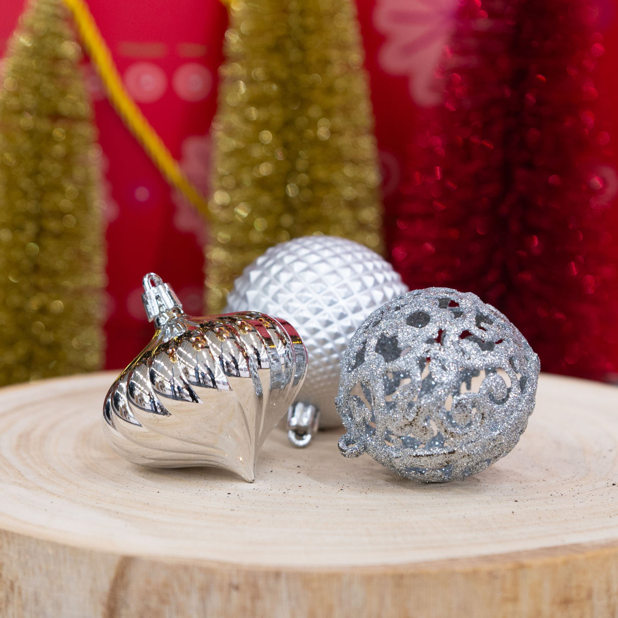 Giftsome Zilveren Kerstballen Ø6/7 cm - maximondo