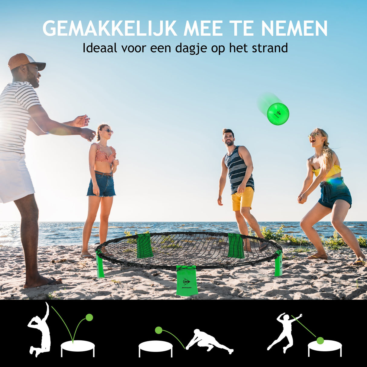 Dunlop Spyderball Set Incl. Reistas - maximondo