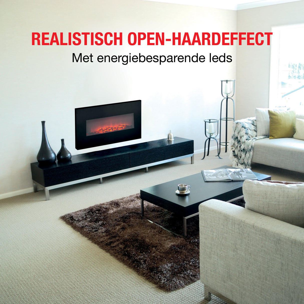 Classic Fire Sfeerhaard Memphis - 1800W - maximondo