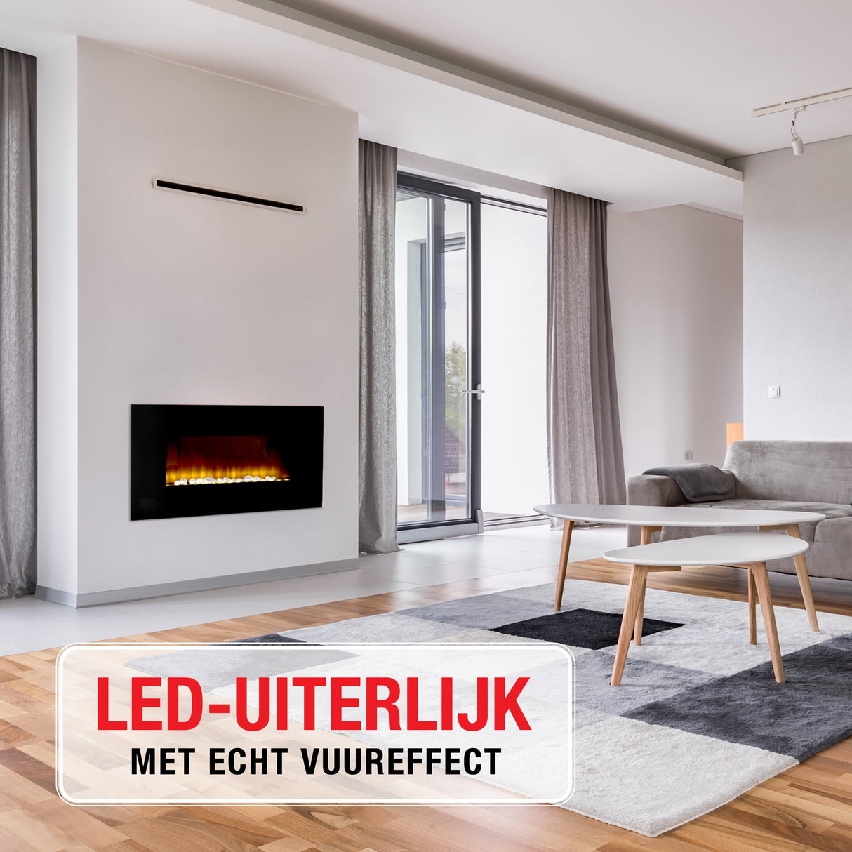 Classic Fire Sfeerhaard Elektrisch Vancouver 105,5 x 48 x 12 cm - maximondo