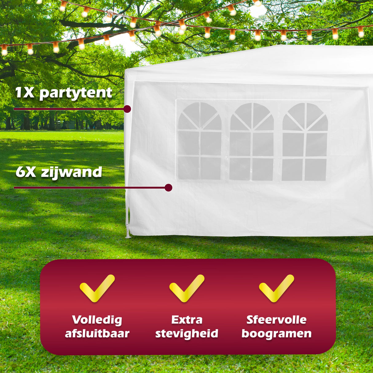 Lifetime Partytent 3x6 M - maximondo