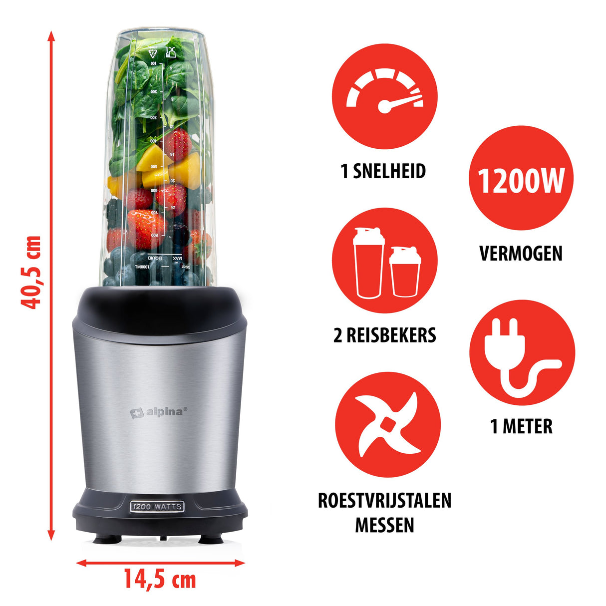 alpina Smoothie Maker 1200 W - maximondo