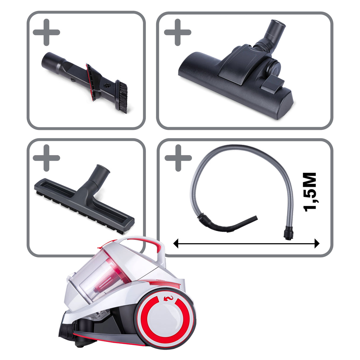 Dirt Devil Stofzuiger zonder Zak DD2502