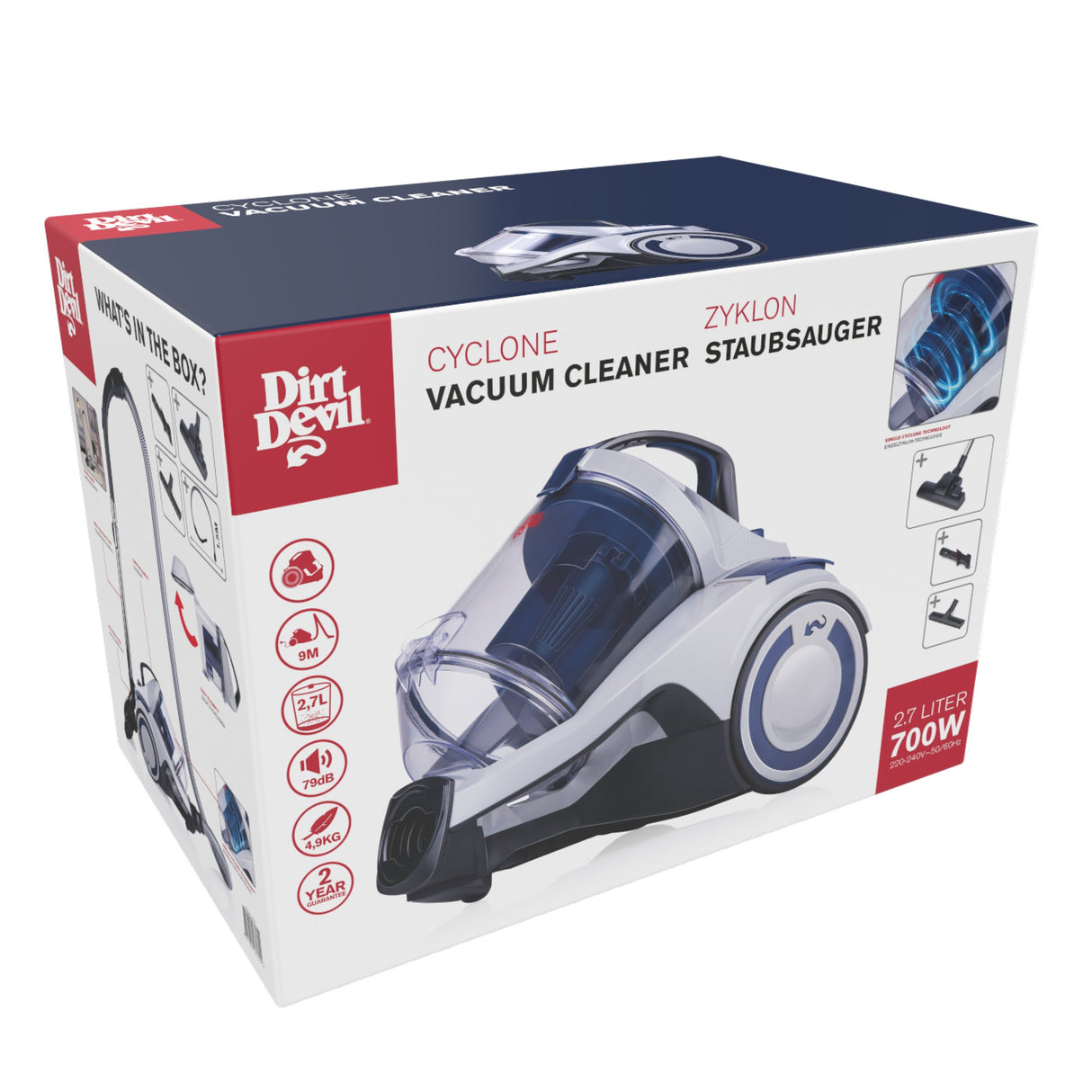 Dirt Devil Stofzuiger DD2504 700W - maximondo