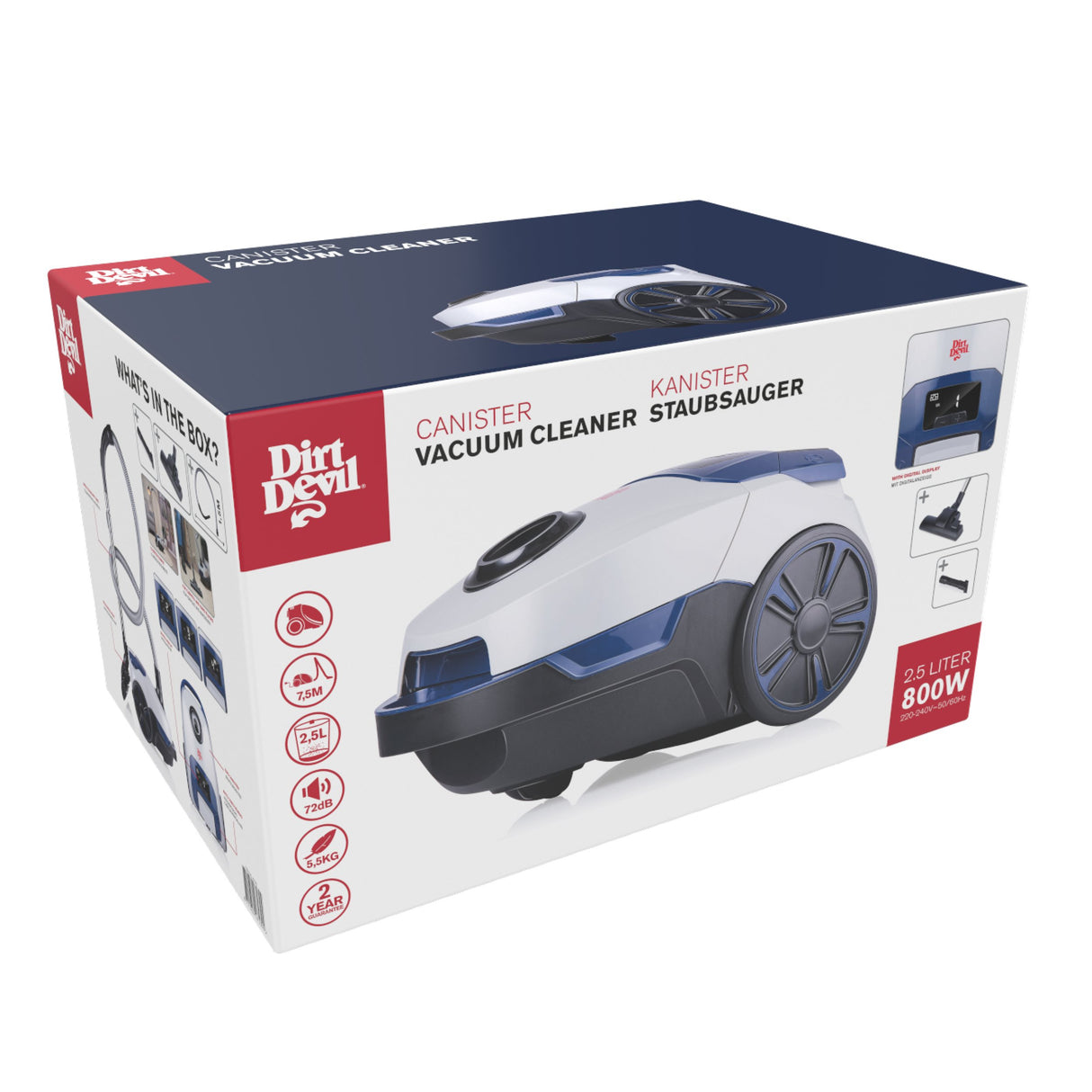 Dirt Devil Stofzuiger, 800W - maximondo