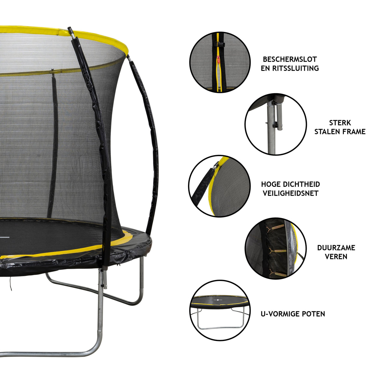 Dunlop Trampoline 6FT met Veiligheidsnet - maximondo