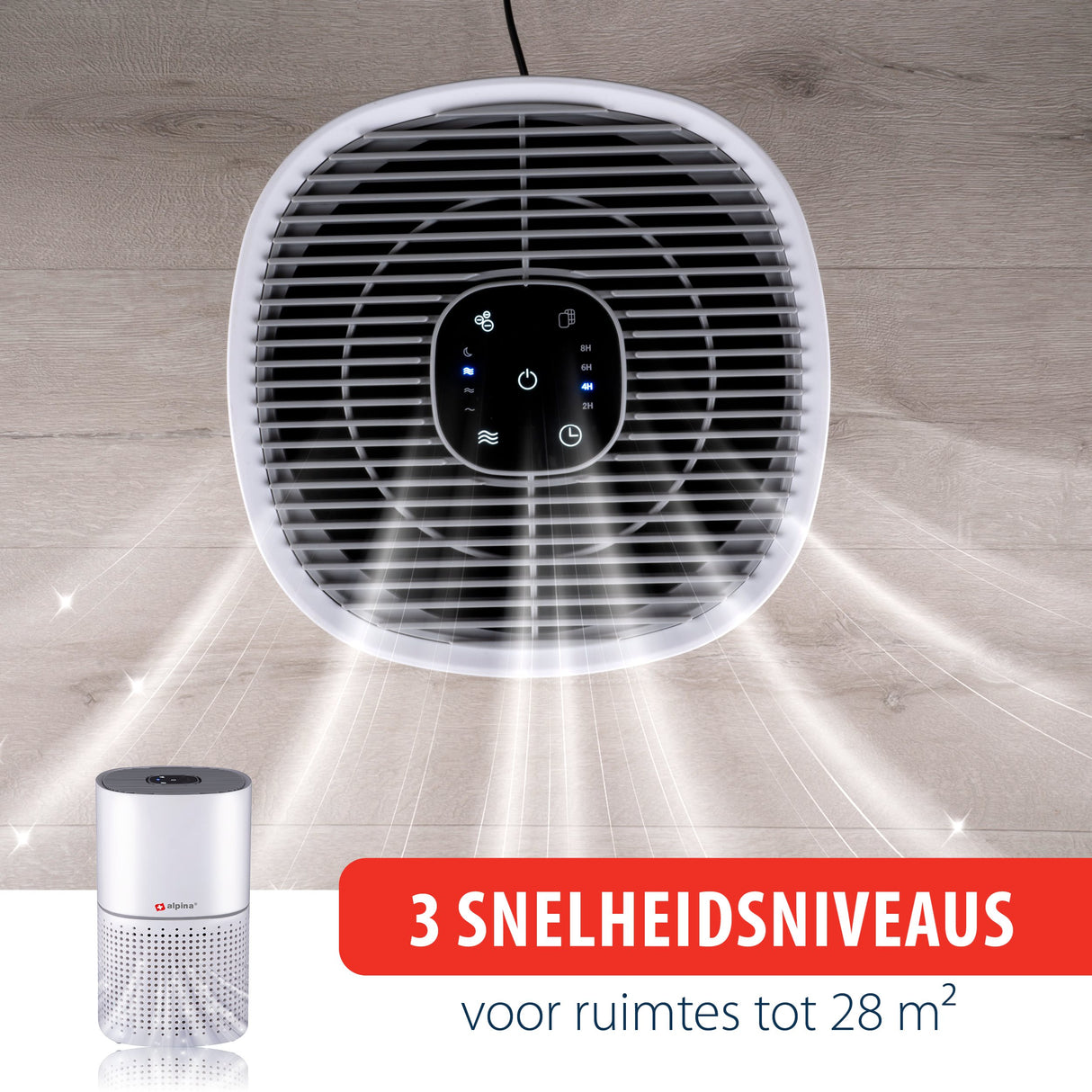 alpina Luchtreiniger met HEPA Filter - maximondo