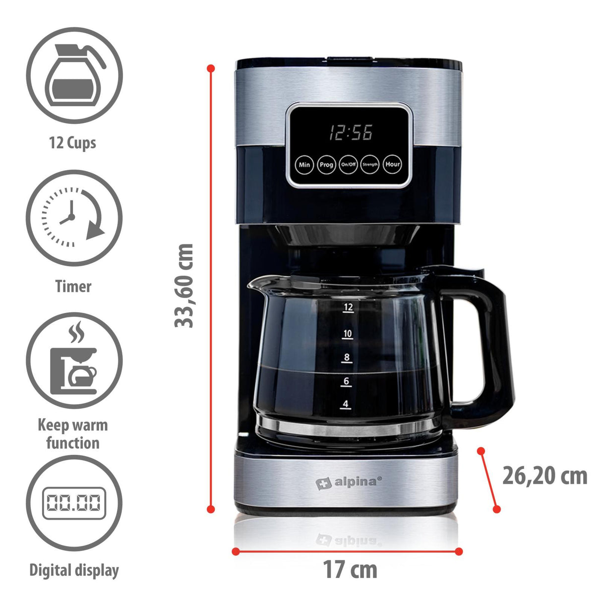 Koffiezetapparaat Filterkoffie 900W - maximondo