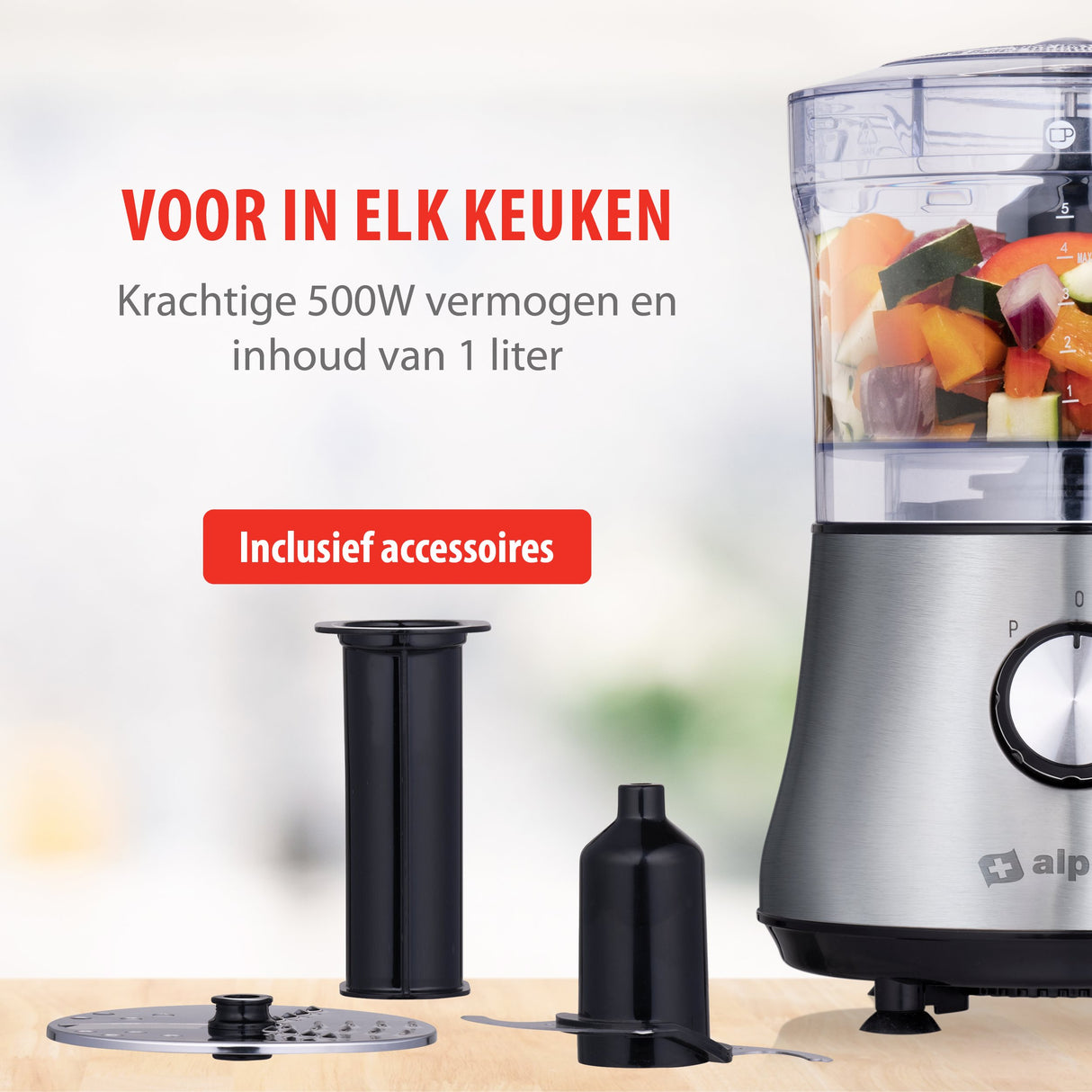 alpina 3in-1 Foodprocessor 1L 600W - maximondo
