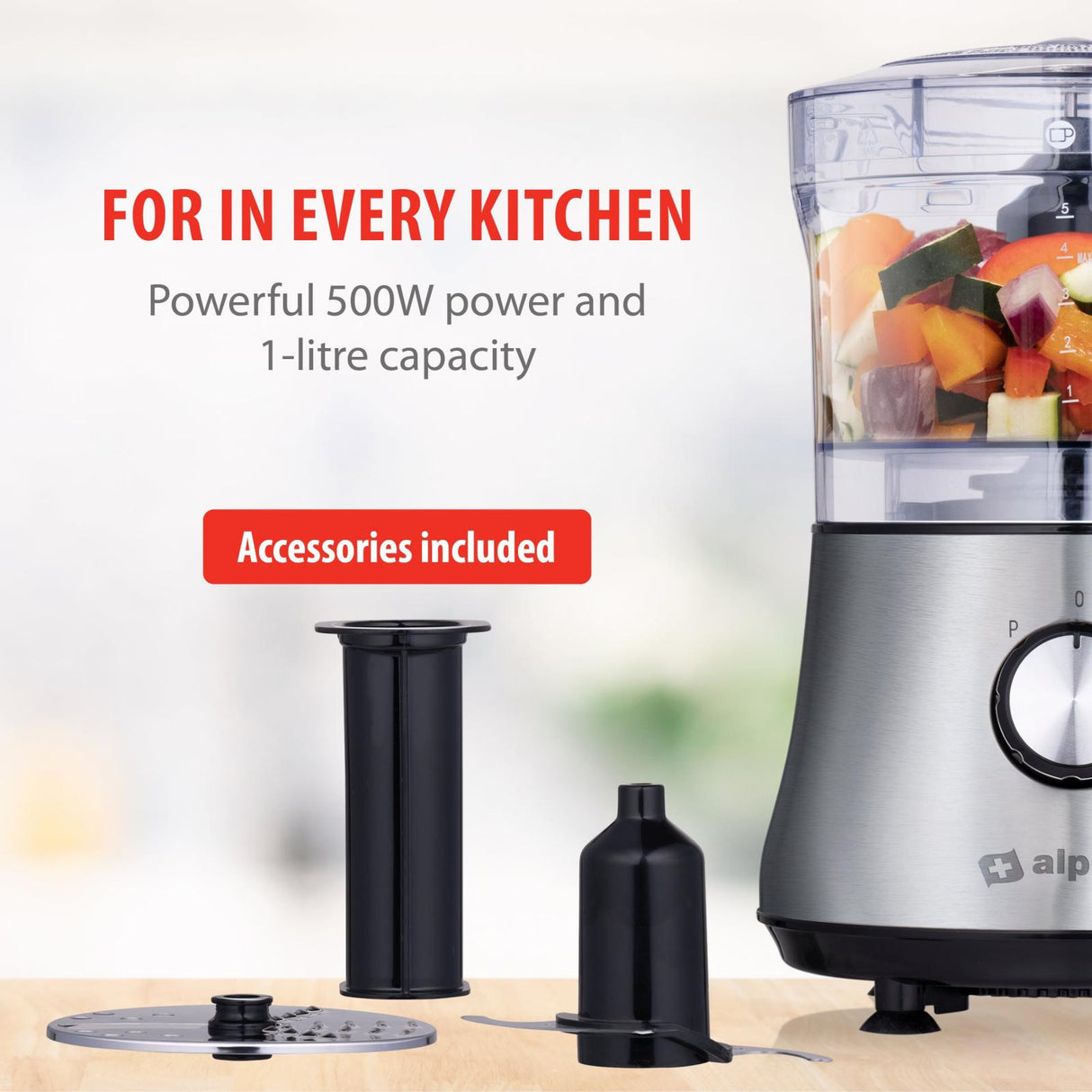 3-in-1 Foodprocessor 600W - maximondo