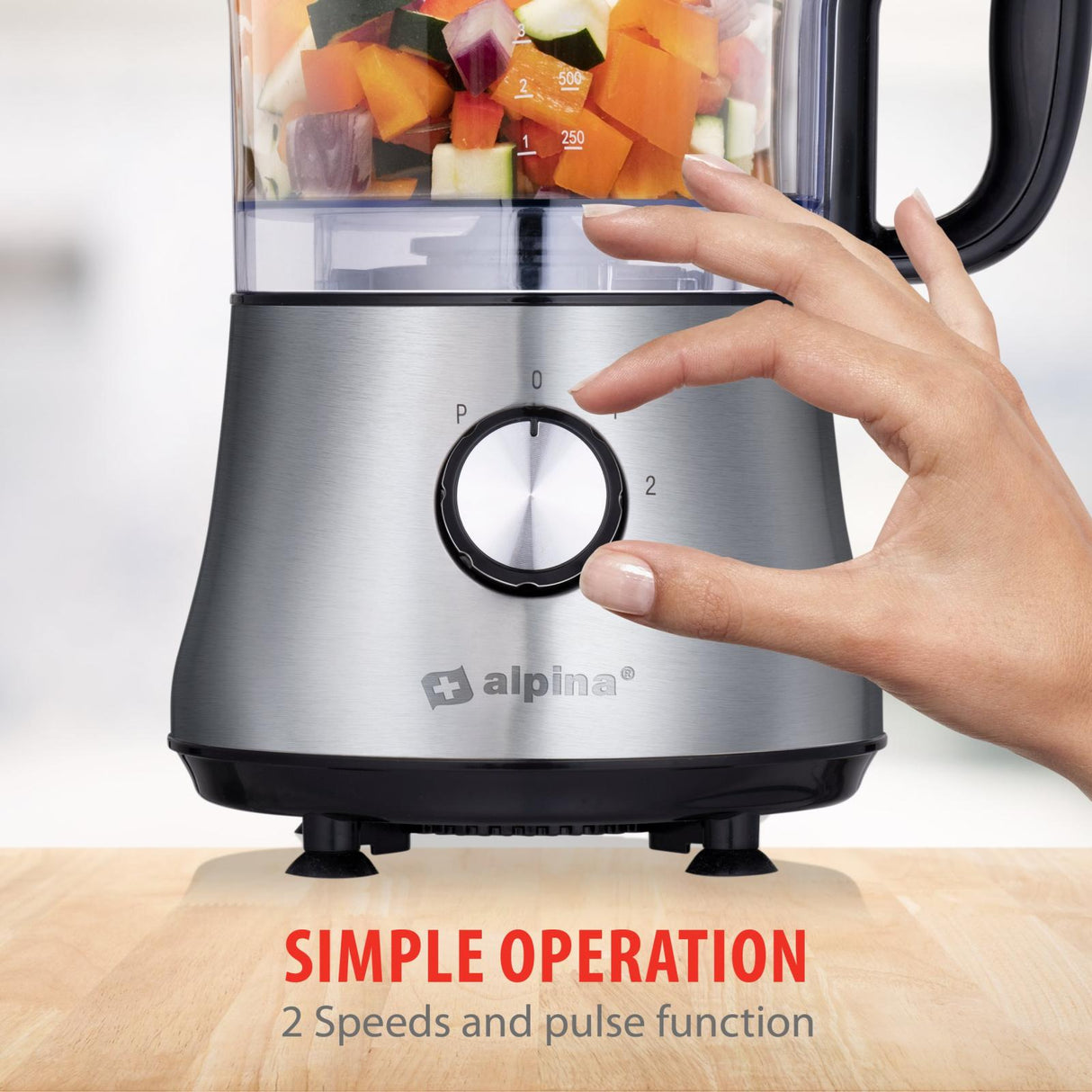 3-in-1 Foodprocessor 600W - maximondo