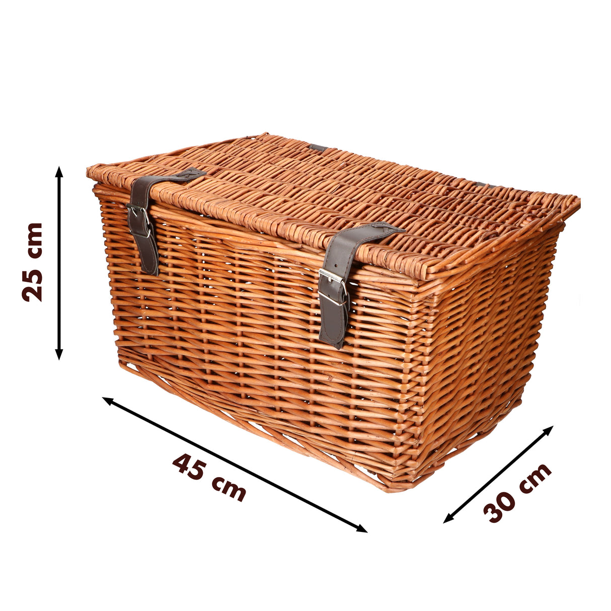 Bicycle Gear Rieten Fietsmand Voor 45x30x25cm - maximondo