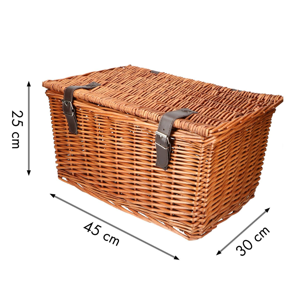 Bicycle Gear Rieten Fietsmand Voor 45x30x25cm - maximondo