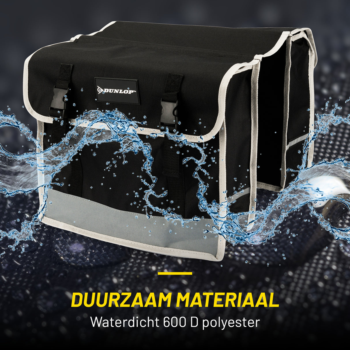 Dunlop Dubbele Fietstas 26L - 30 x 36 x 12 cm - maximondo