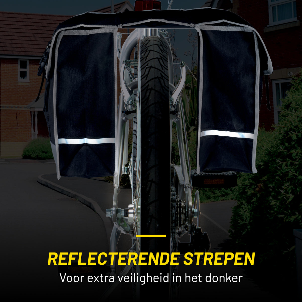 Dunlop Fietstassen Dubbel Waterdicht - Fietstas 36x30x12cm - maximondo