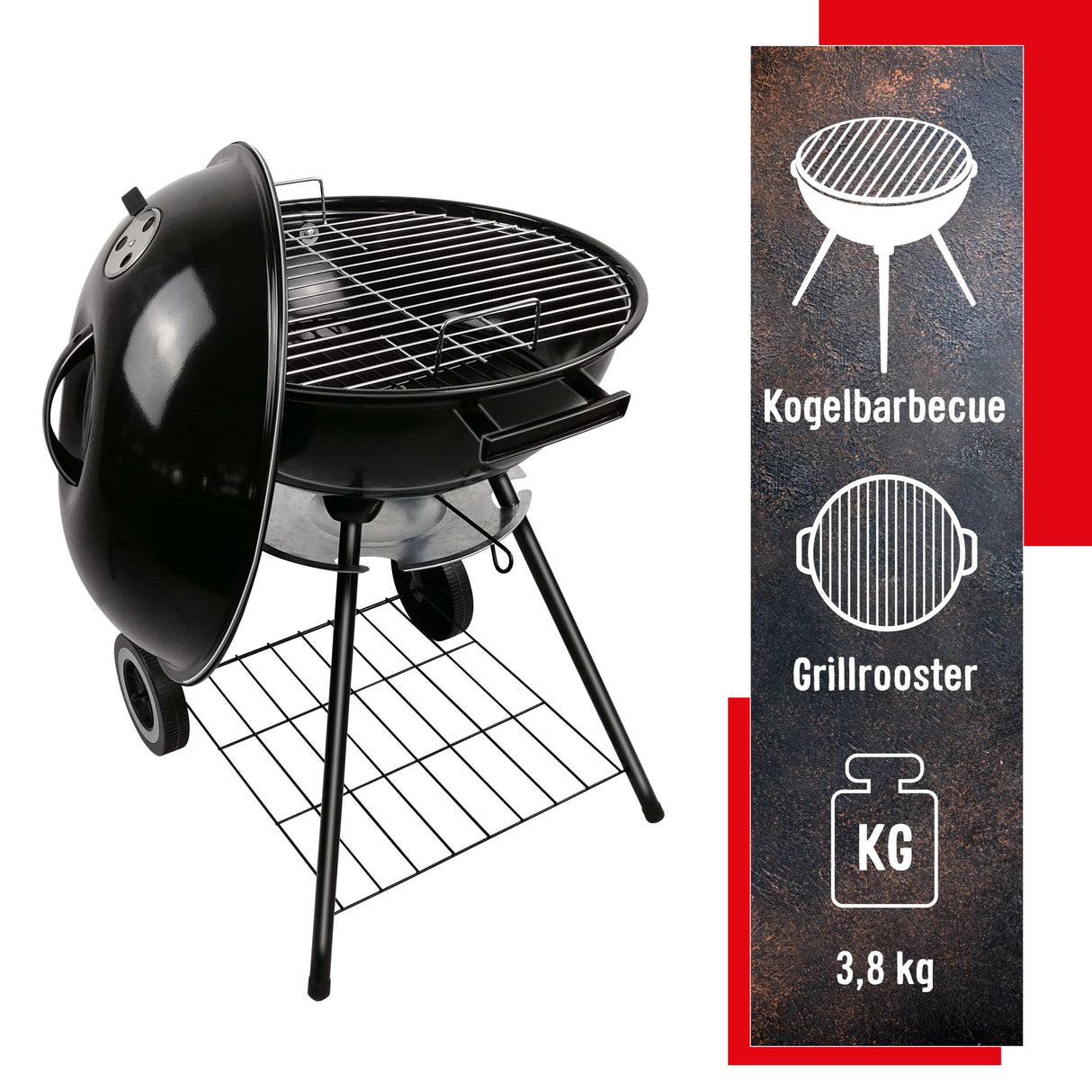 BBQ Collection Barbecue Rond Kogelbarbecue Houtskool BBQ - maximondo