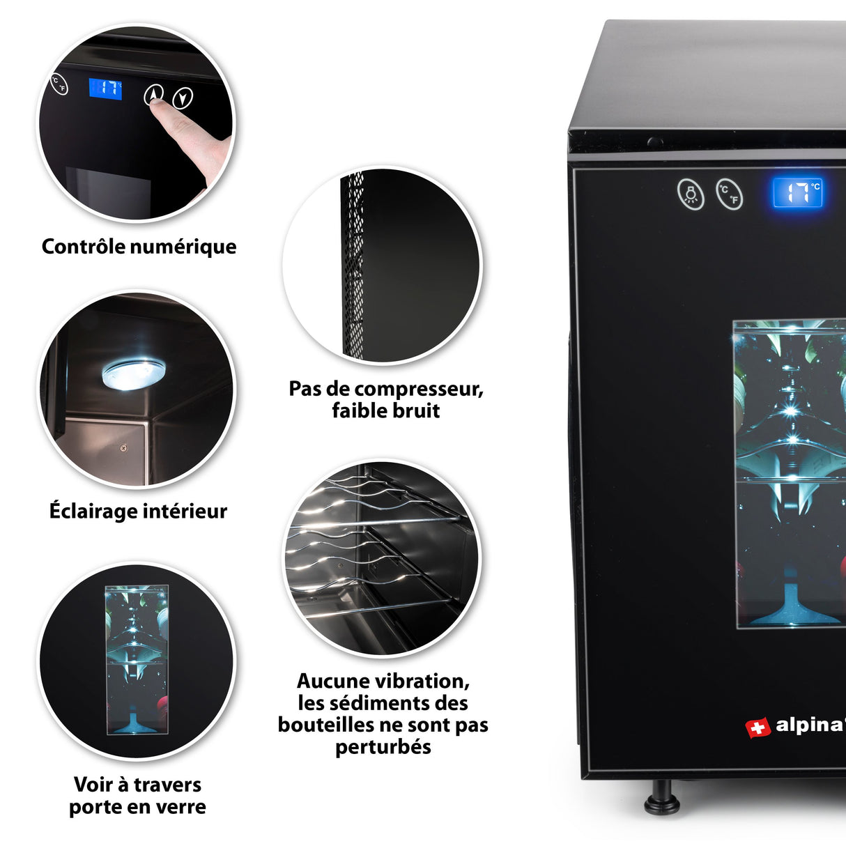 alpina Wijnkoelkast 6 Flessen - maximondo