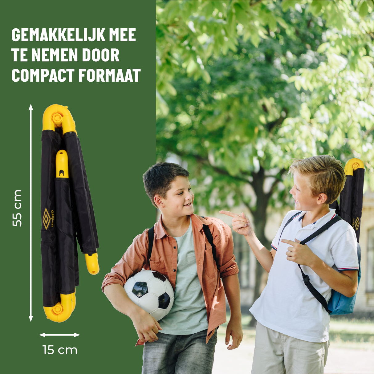 Umbro Voetbaldoel 50 x 44 x 44cm - Opvouwbaar - maximondo