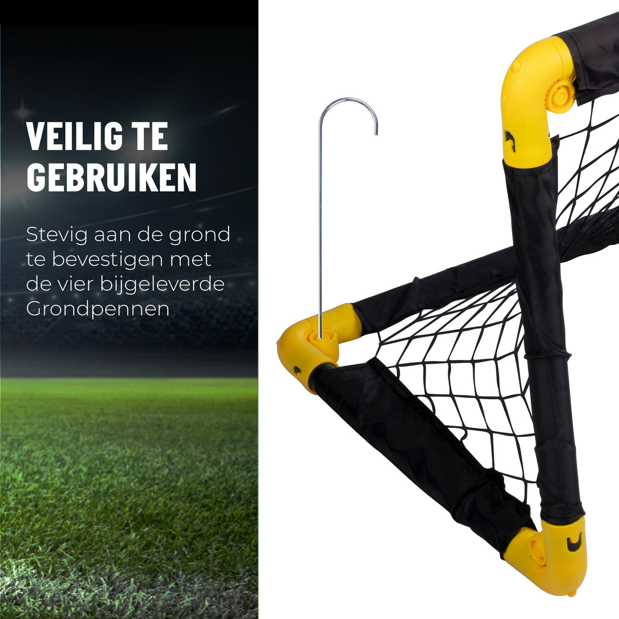 Umbro Voetbaldoel 56 x 44,5 x 44,5cm set van 2 - Opvouwbaar - maximondo