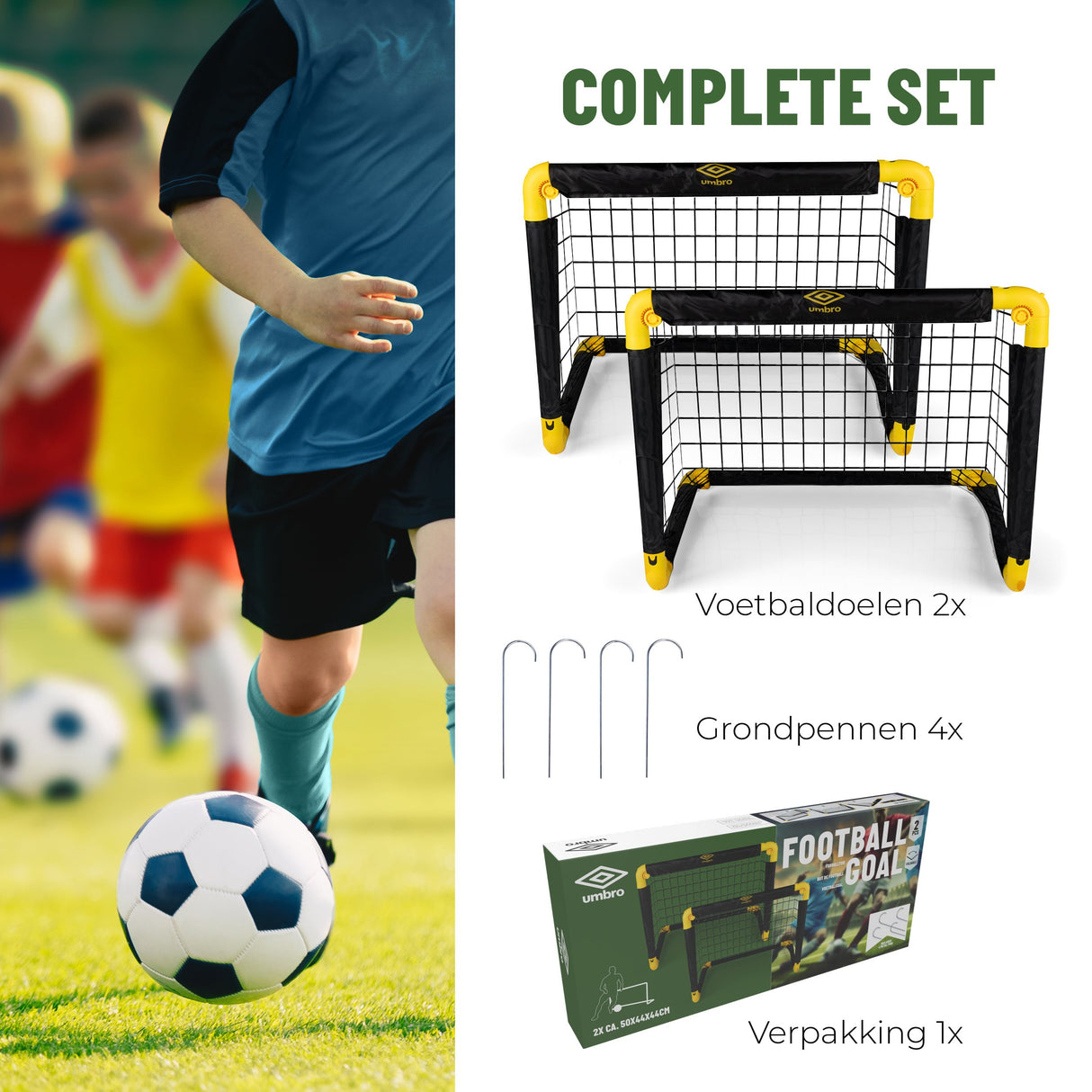 Umbro Voetbaldoeltjes Set van 2 - maximondo