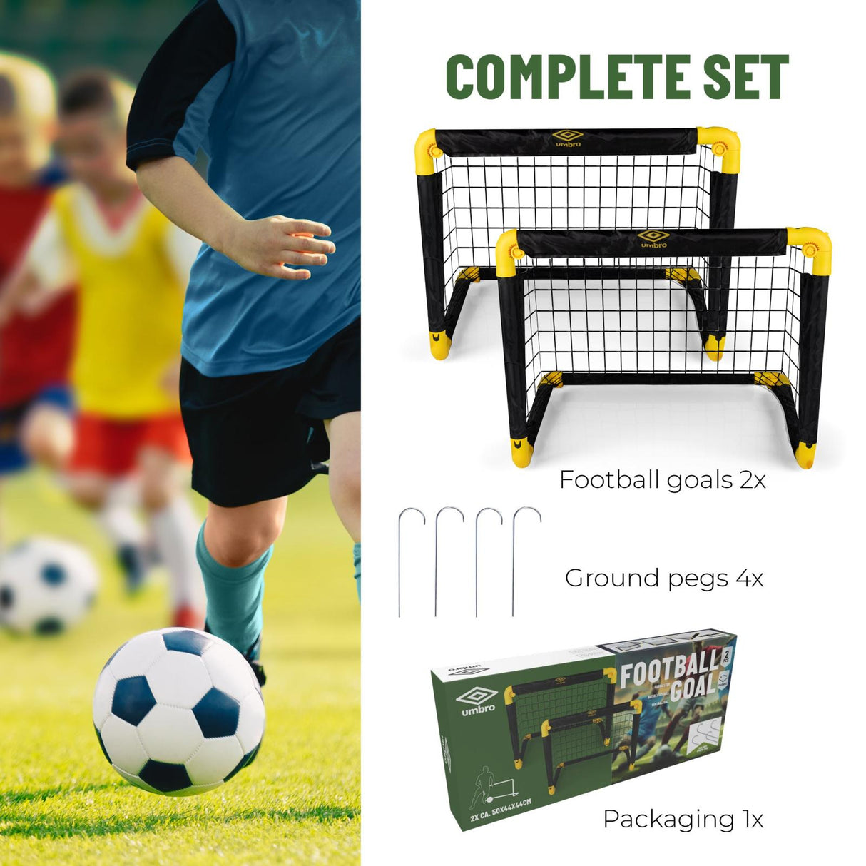 Umbro Voetbaldoeltjes Set van 2 - maximondo