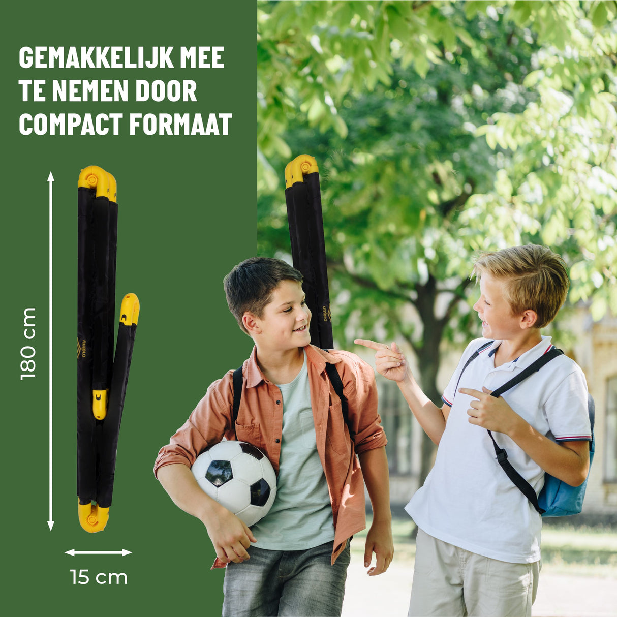 Umbro Voetbaldoel 178 x 92,5 x 123cm - Opvouwbaar - maximondo