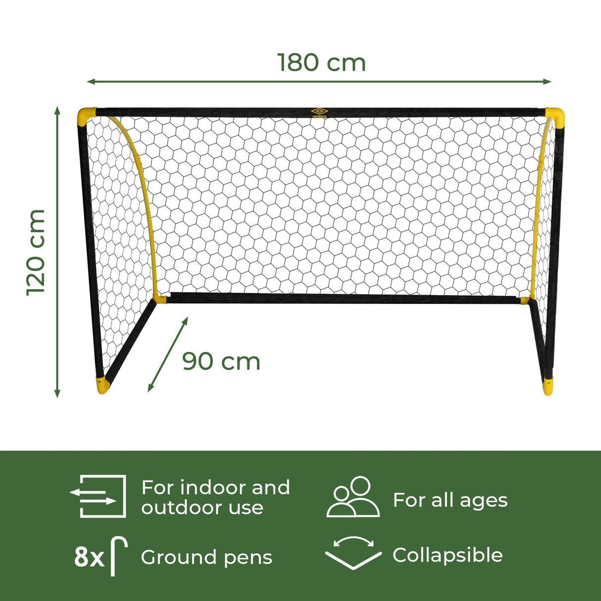 Umbro Voetbaldoel 180 x 91 cm - maximondo