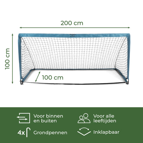 Umbro Voetbaldoel 200x100x100 cm - maximondo
