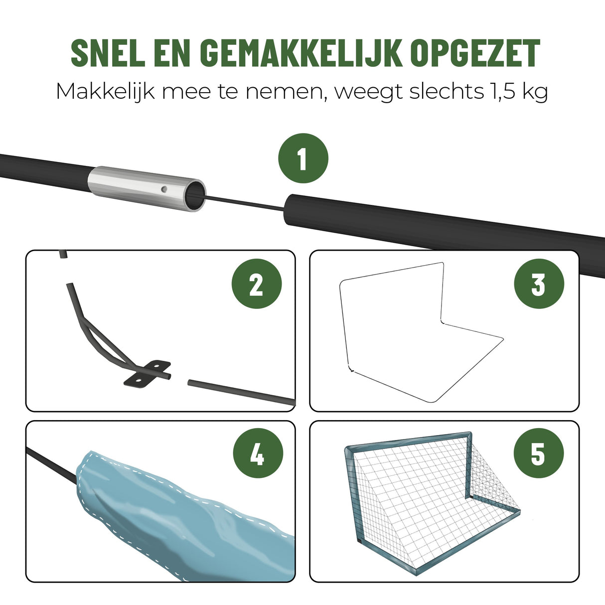 Umbro Voetbaldoel 200x100x100 cm - maximondo