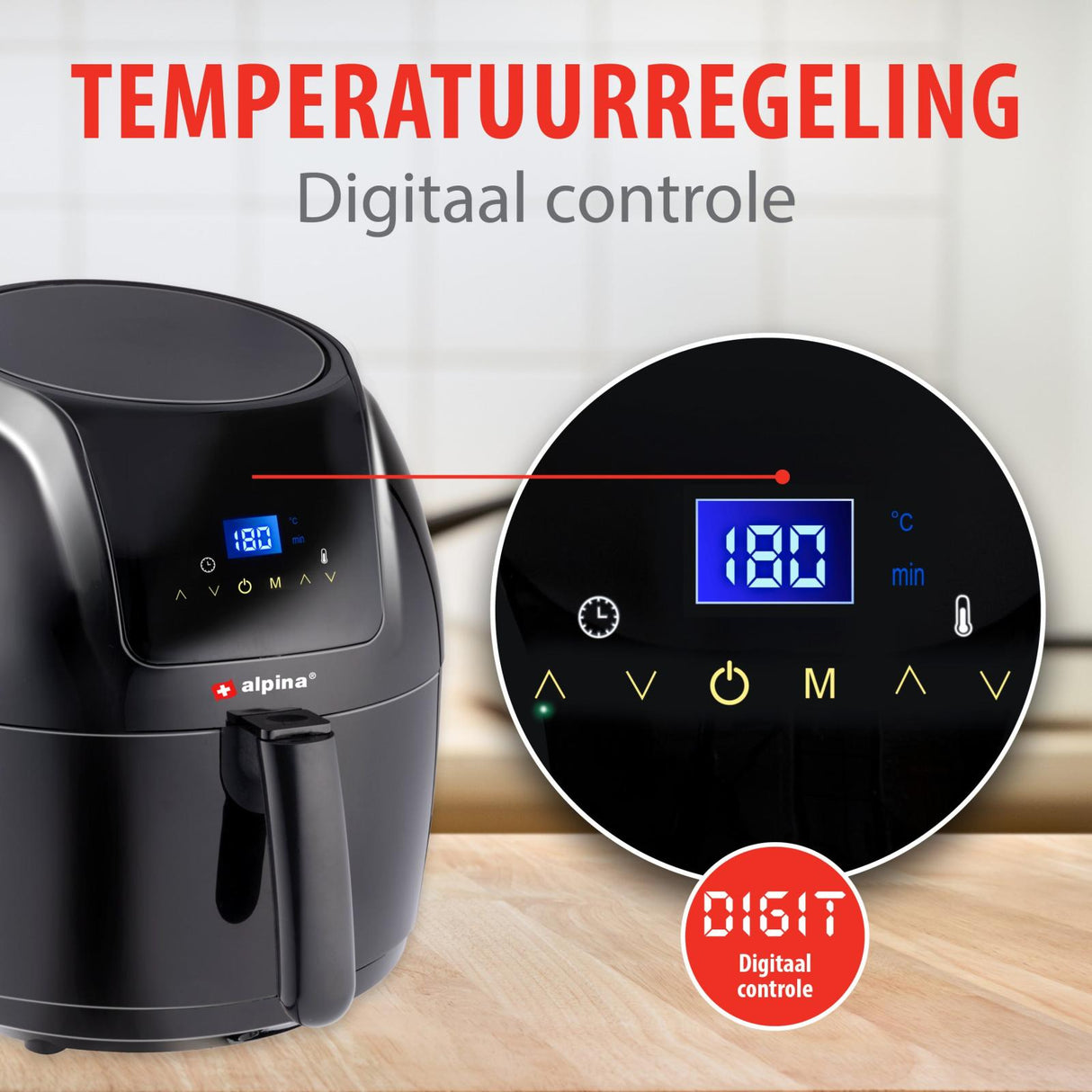 Airfryer digitaal 5L 230V - maximondo