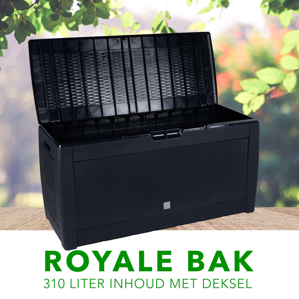 Lifetime Tuinkussenbox 310L - Zwart - maximondo
