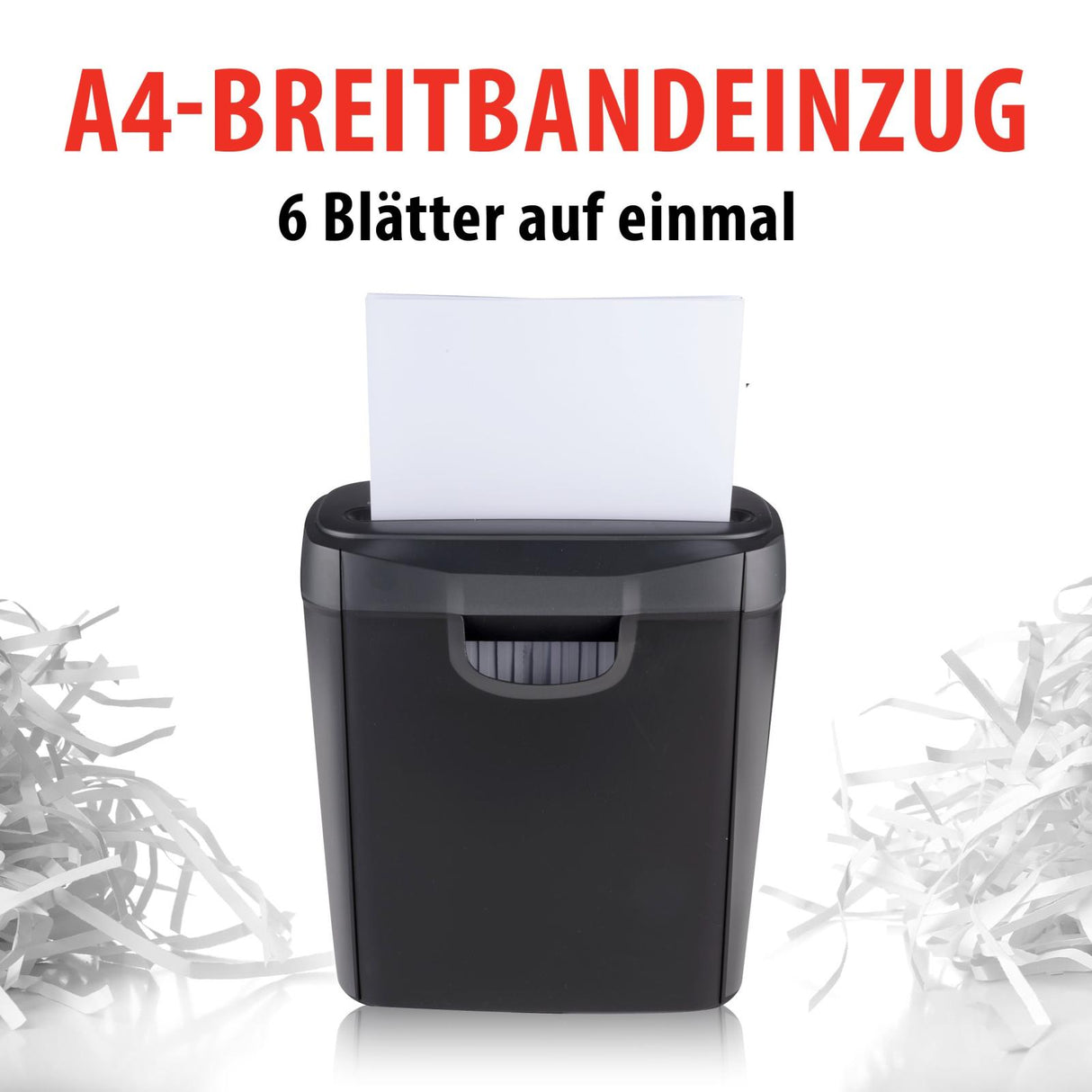 alpina Papierversnipperaar 190W Zwart - maximondo