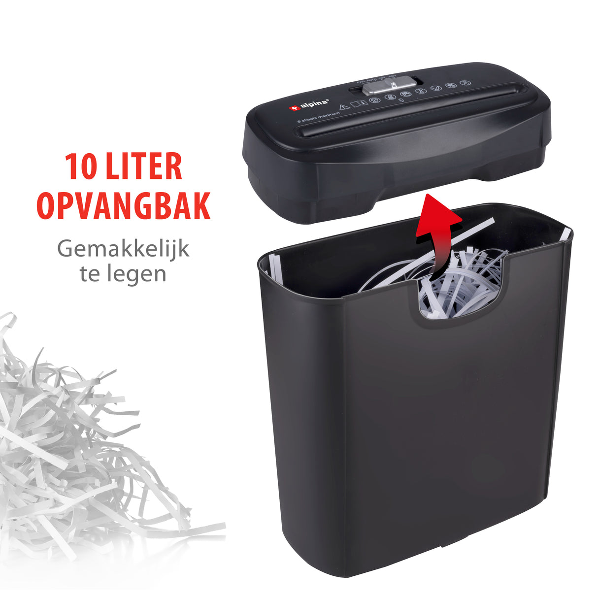 alpina Papierversnipperaar – Papiervernietiger voor Thuis - maximondo