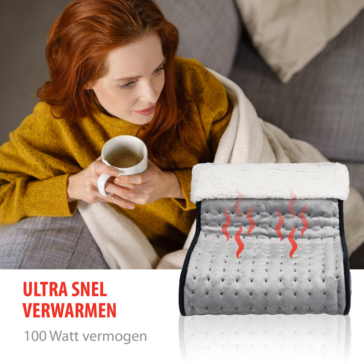 alpina Elektrische Voetenwarmer - Grijs - maximondo
