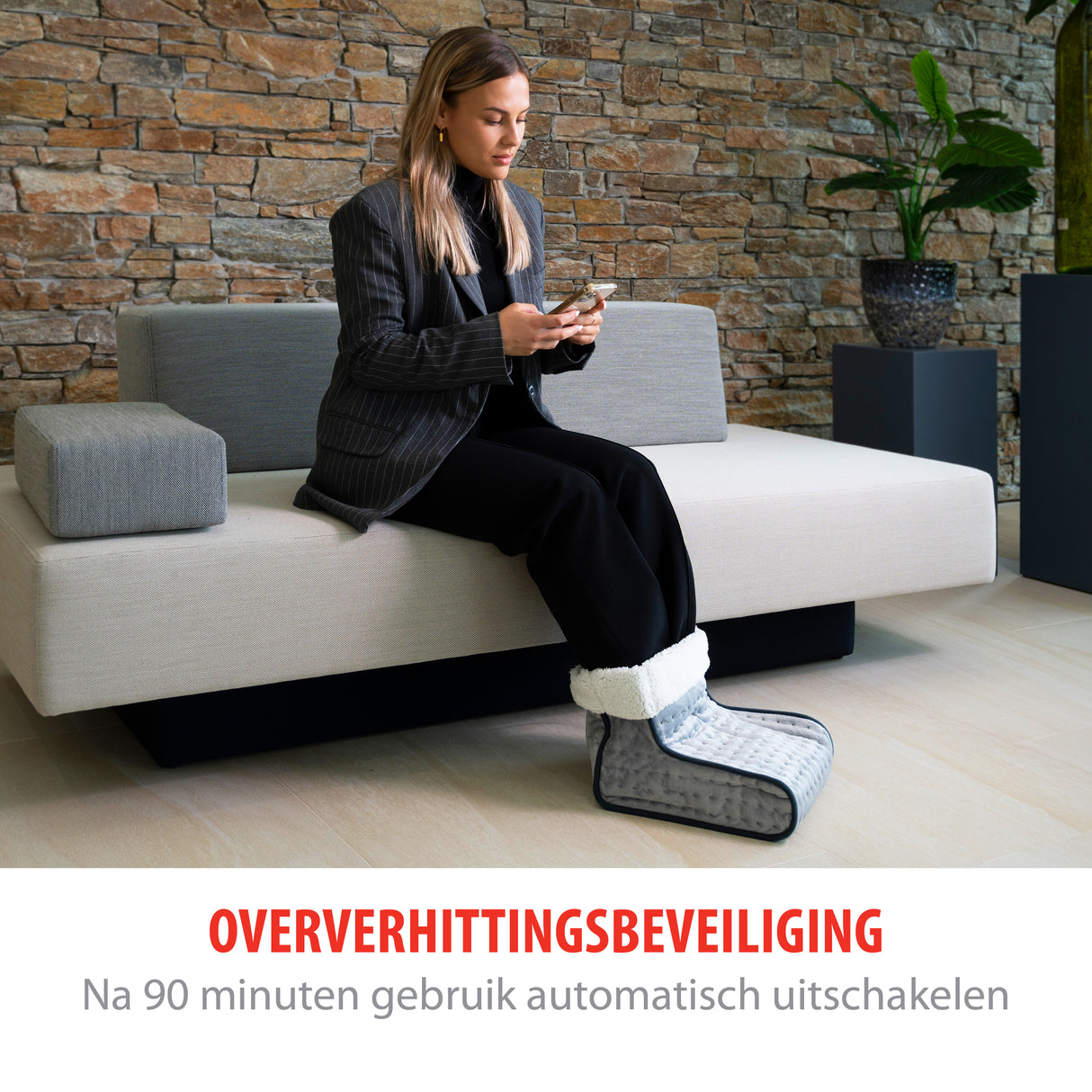 alpina Elektrische Voetenwarmer - Grijs - maximondo