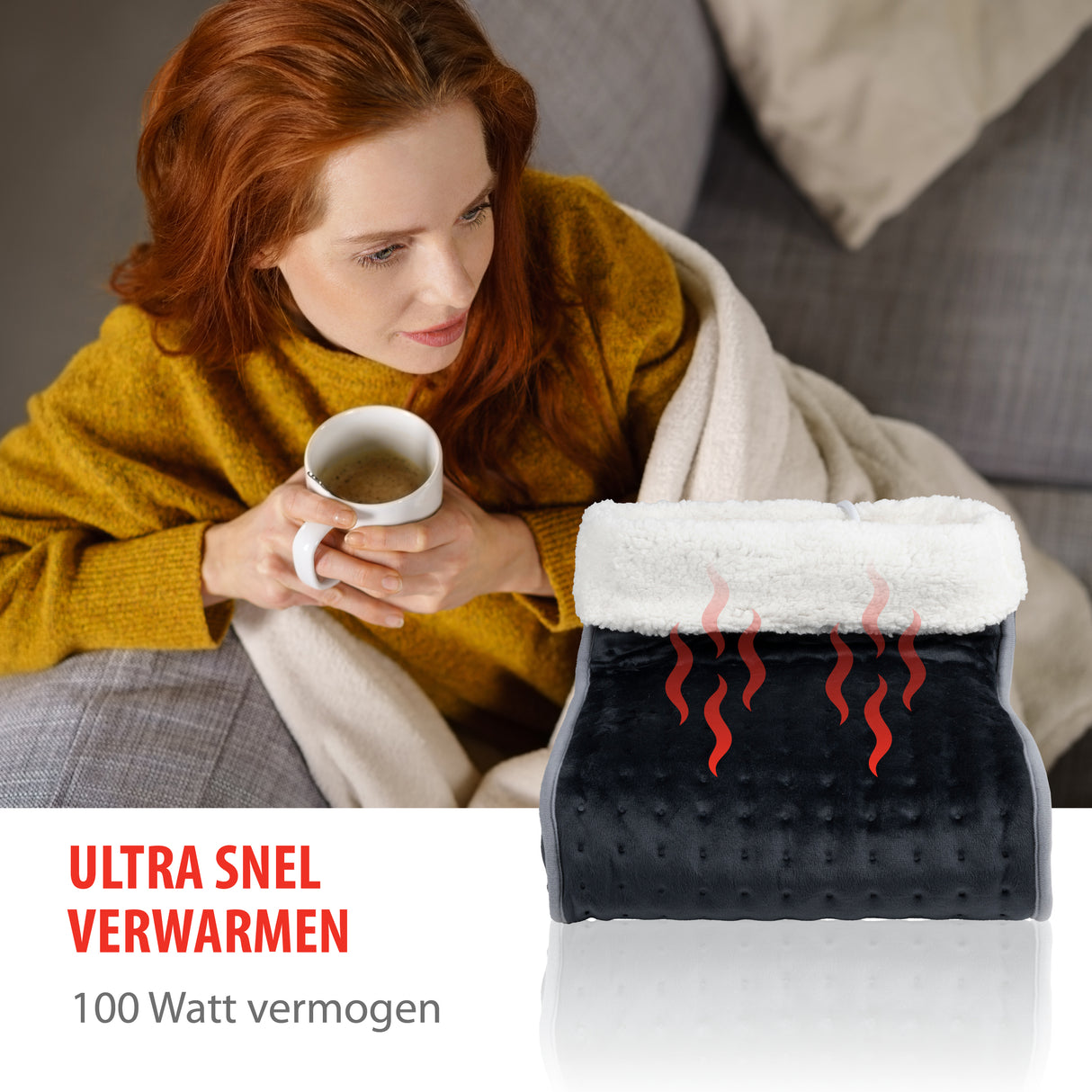 alpina Voetenwarmer Elektrisch met 3 Warmtestanden - maximondo