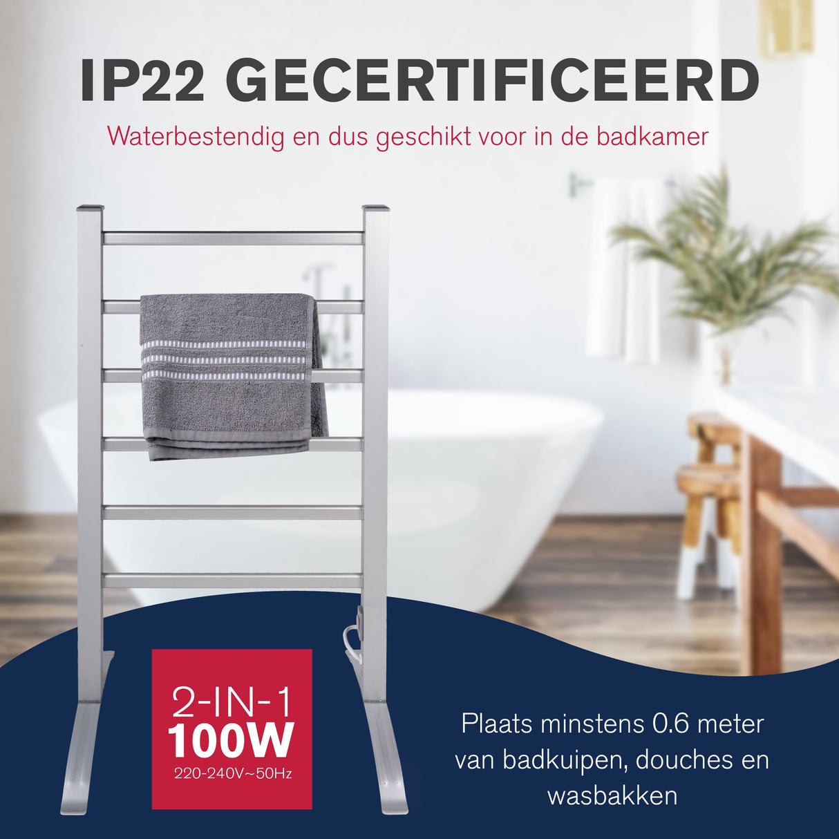 Dirt Devil Handdoekenrek Grijs - maximondo