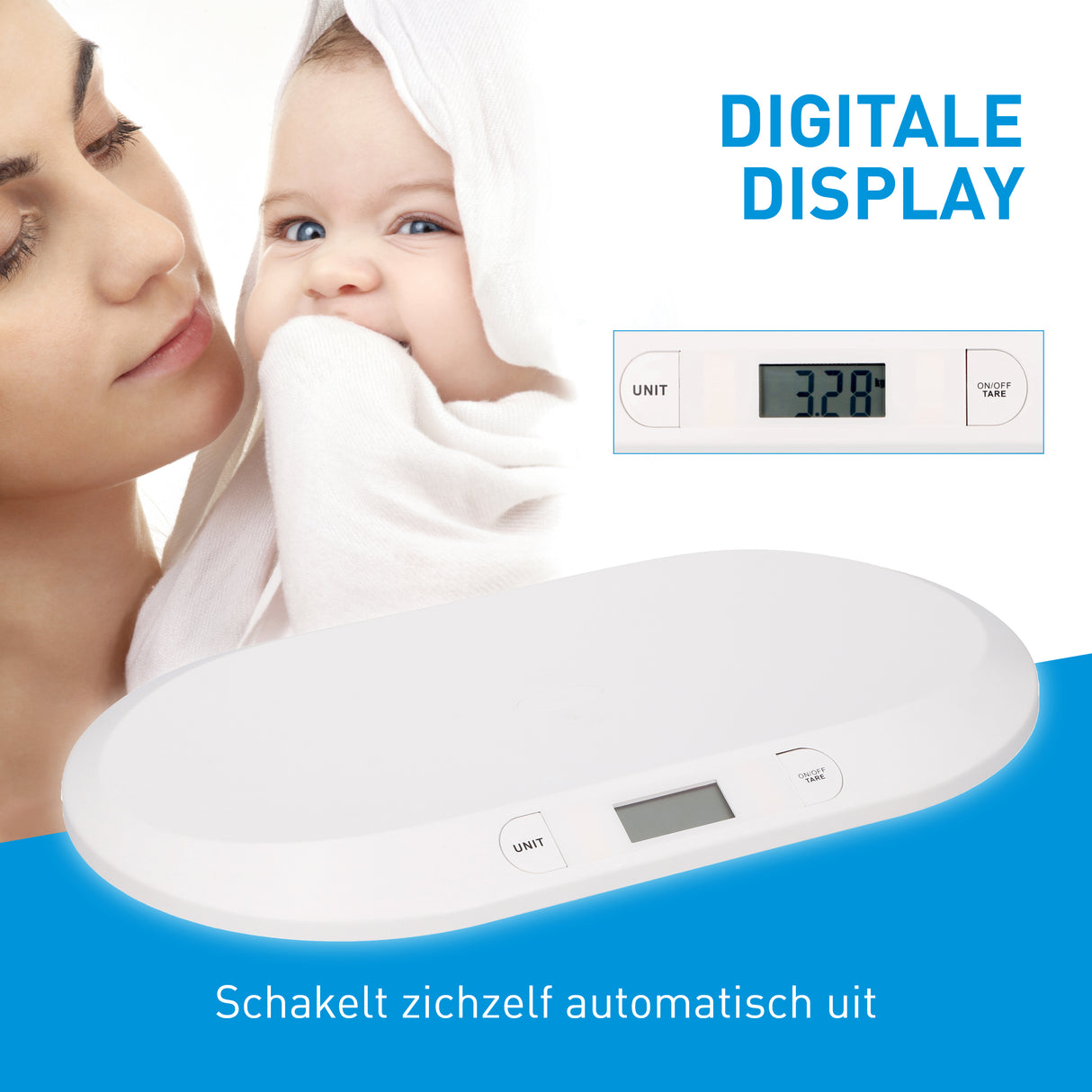 Grundig Baby Weegschaal Digitaal - Tot 20kg - LCD Display - maximondo