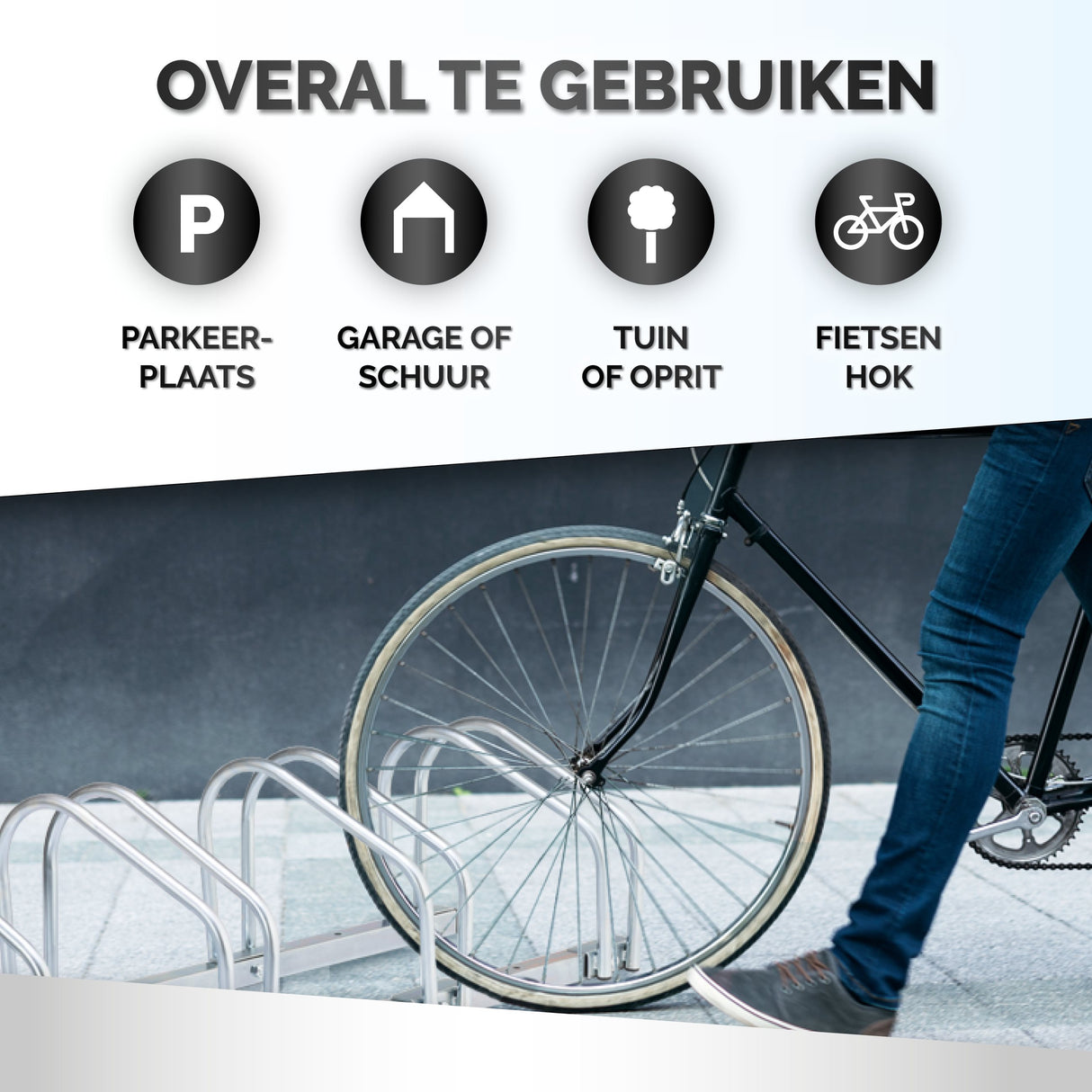 Dunlop Fietsenrek voor 4 Fietsen - maximondo