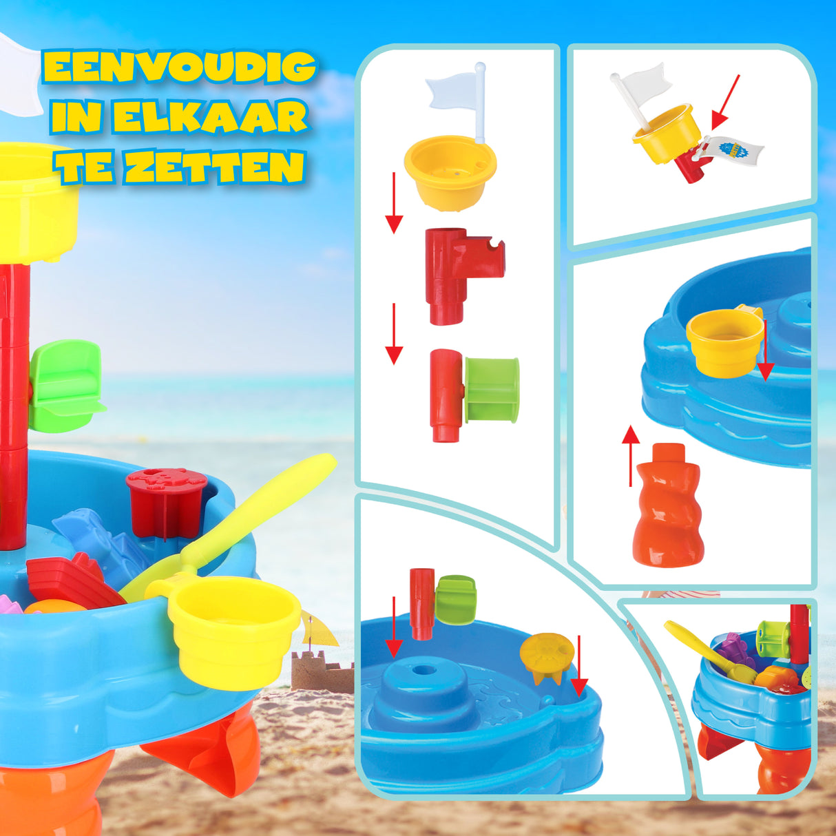 Eddy Toys zand en watertafel - maximondo