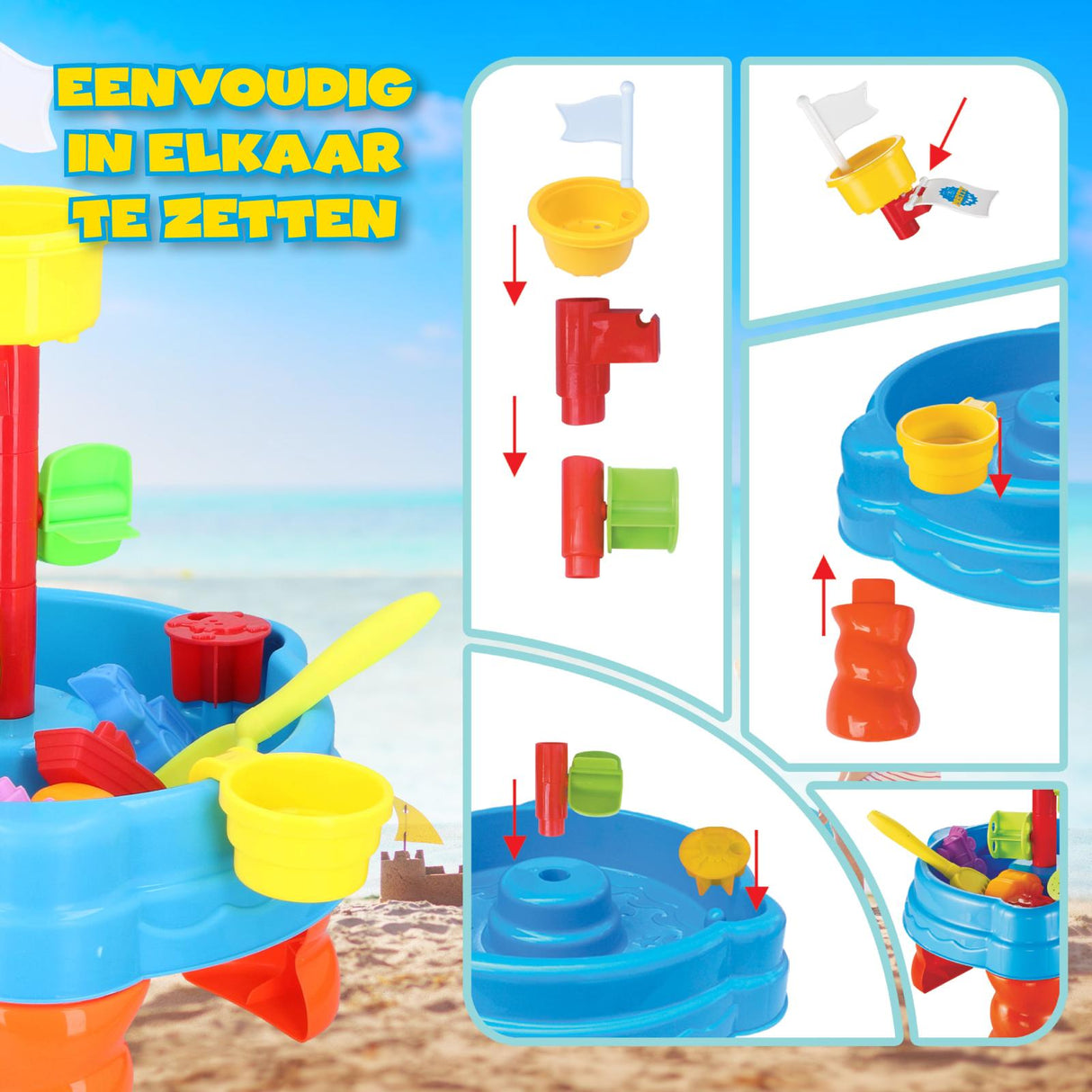 Zand- en Watertafel met Accessoires - maximondo