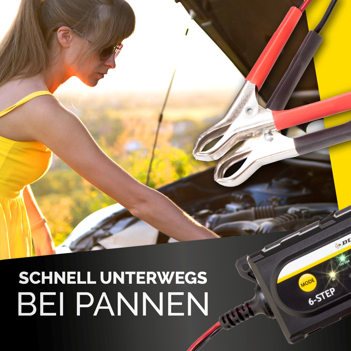 Dunlop Acculader 6/12 V - maximondo