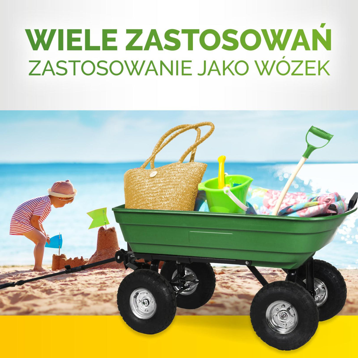 Garden Cart 95x50x108cm 75L - maximondo