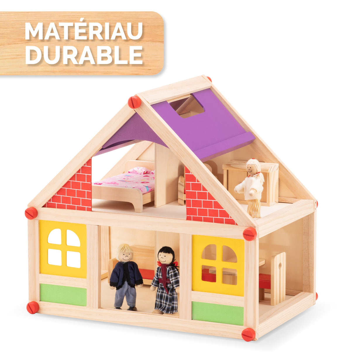 Marionette Wooden Toys Poppenhuis - maximondo