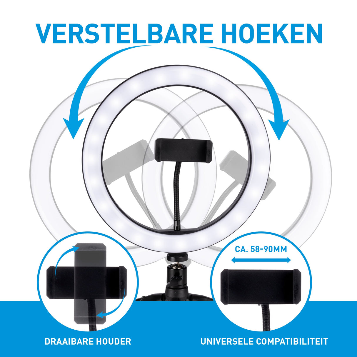 Grundig Ringlamp op Statief LED 25 cm - maximondo