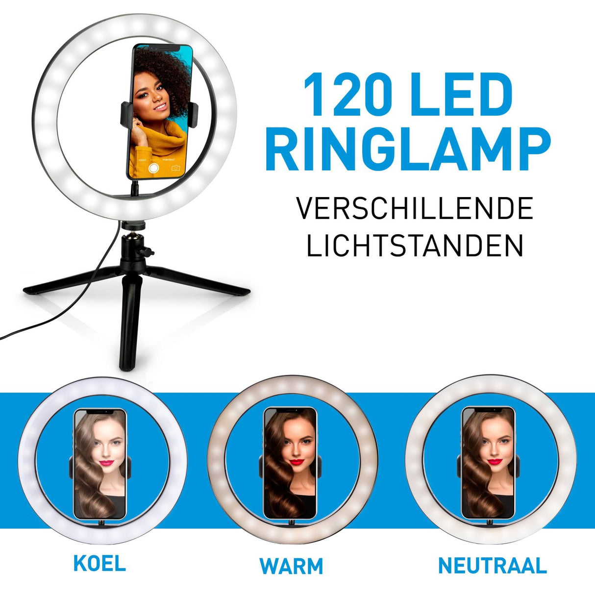Selfie light ring D25cm 120LEDS - maximondo