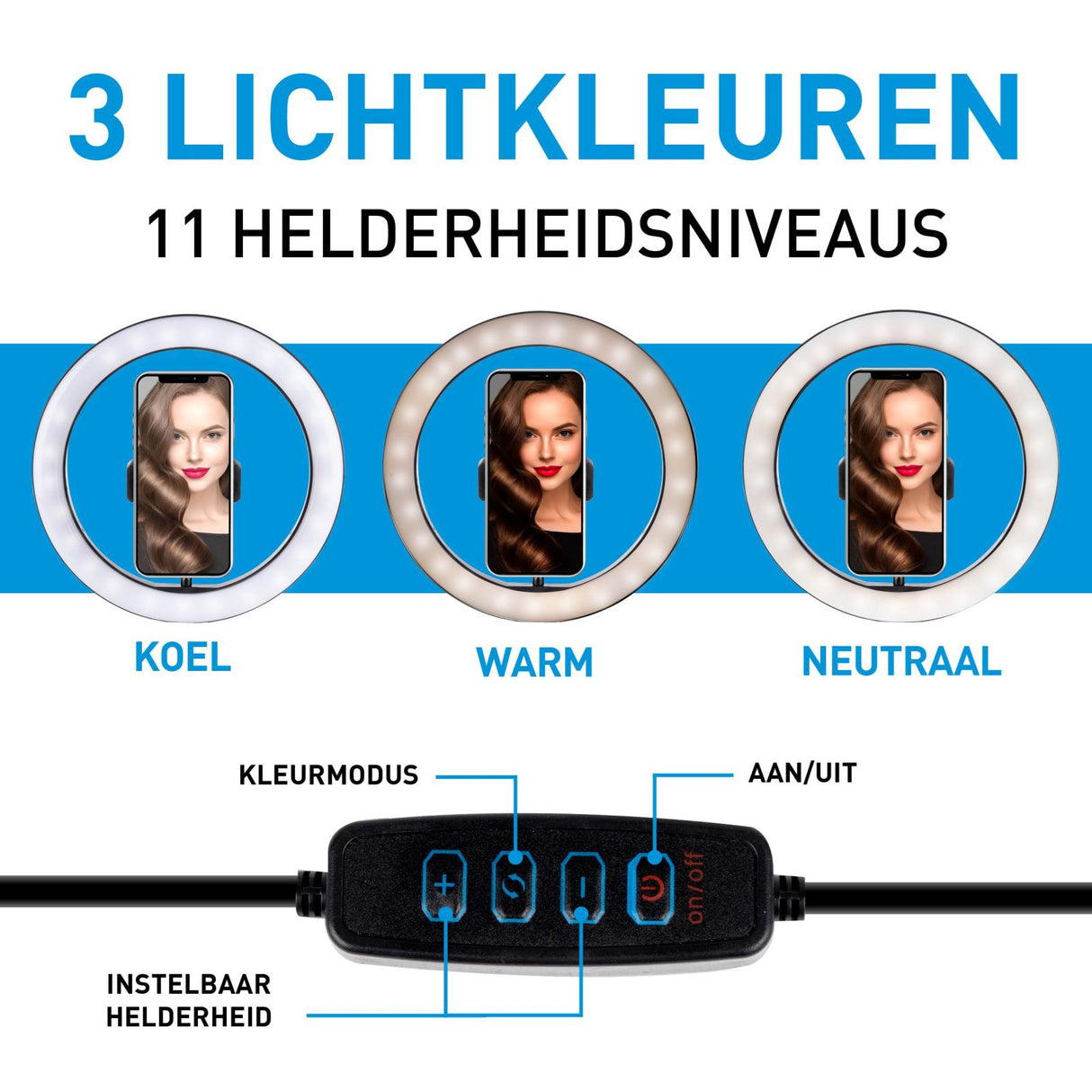 Selfie light ring D25cm 120LEDS - maximondo