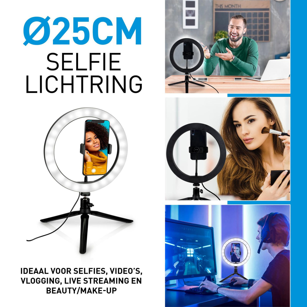 Selfie light ring D25cm 120LEDS - maximondo